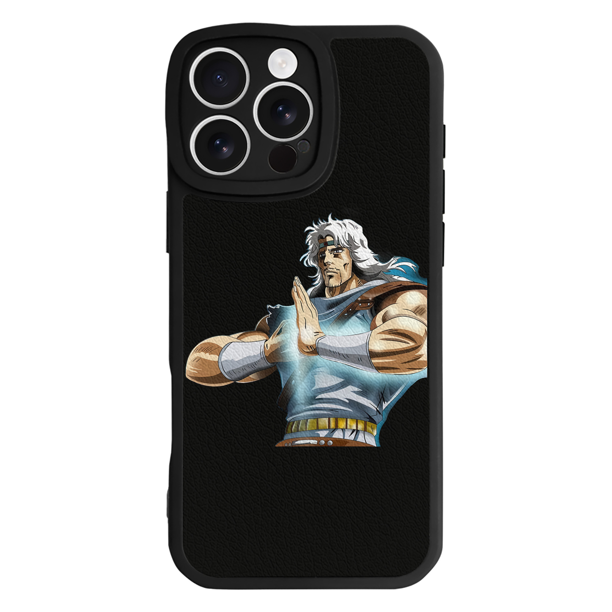 （画像用） 北斗の拳 Fist of the North Star 【iPhone 16シリーズ対応】シリコンスマホケース（レザー調） 材質：シリコン